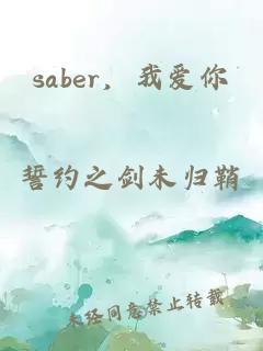 saber，我爱你