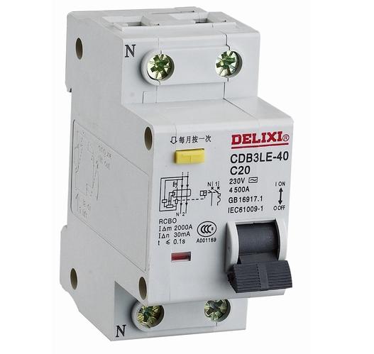 CDB3LE “相线+中性线”漏电保护断路器